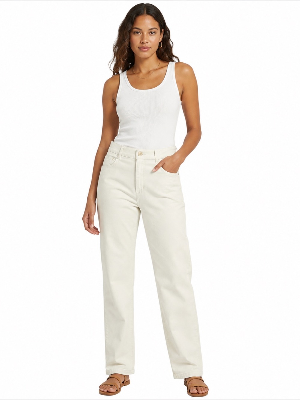 Lee Relaxed Straight Leg Stone Pants Womens 10 Medium